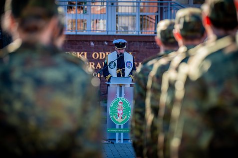 Ślubowanie funkcjonariuszy Morskiego Oddziału SG