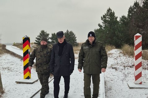 Świnoujście: wizyta biskupa polowego na granicy polsko-niemieckiej